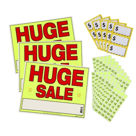 Sunburst Systems Kit Huge Sale EZ 15 in x 12 in x .2 in, Neon Yellow 4185